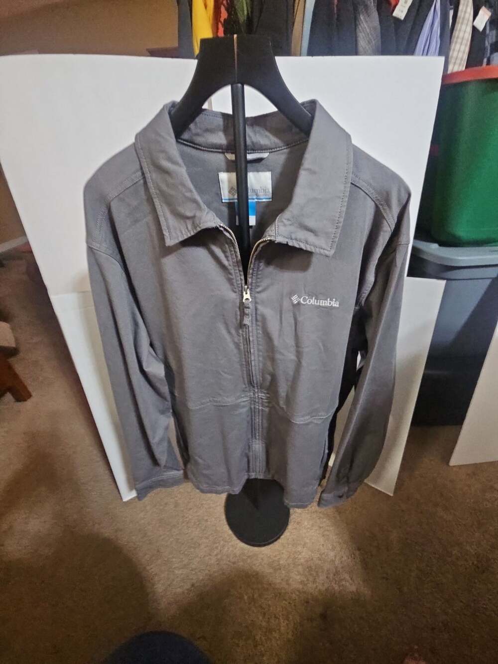 Columbia Full Zip Jacket Size XL Gray Sportswear